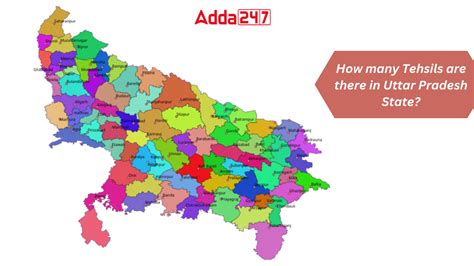How Many Tehsils are there in Uttar Pradesh State?