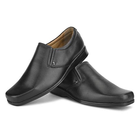 Formal Shoes For Men Without Lace | Genuine Leather | Horex®