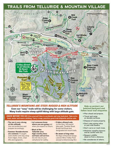 Telluride & Mountain Village Hiking Trail Maps | Visit Telluride