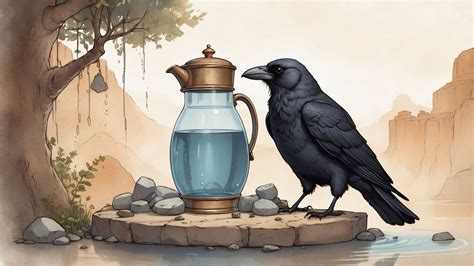 The Crow and the Pitcher: A Lesson in Ingenuity from Aesop’s Fables ...