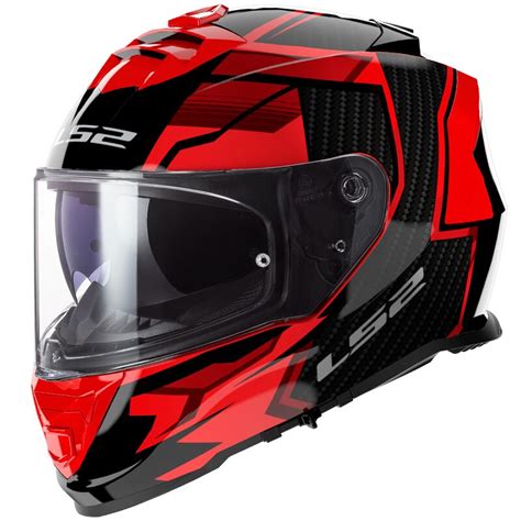 LS2 FF800 Storm II Tracker Black Red 06 Glossy – Motogear Performance
