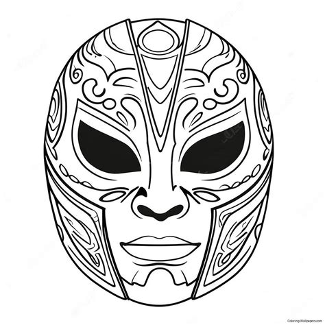 Rey Mysterio Mask Coloring Page (16781-13230)
