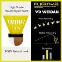 WEIDAN FW 350 Flight Wing 350 Nylon Badminton Shuttlecock Nylon Shuttle ...