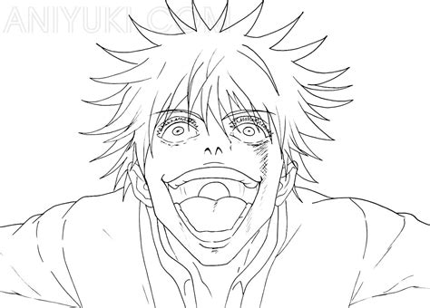 Gojo Satoru Coloring Pages