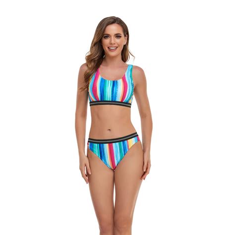 Women's 2 Piece Sports Bikini Set l Sports Swimwear