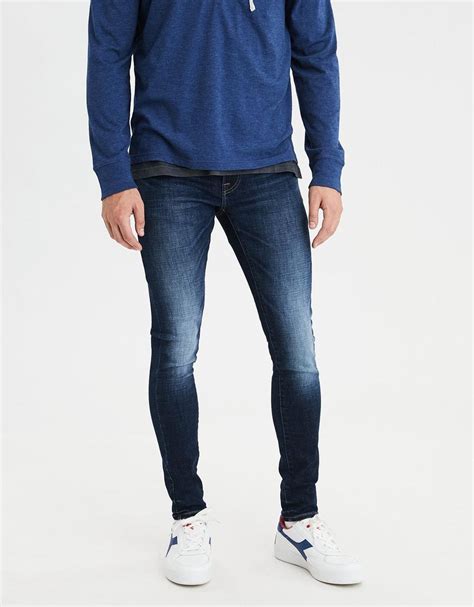 Buy American Eagle Men Blue Ne(x)t Level Ultra Skinny Jean Online