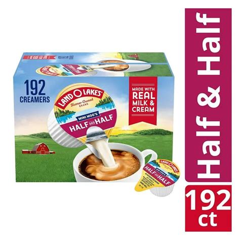 Land O Lakes Mini Moo's Half and Half Creamer Singles, 192 Count ...