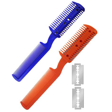 Unisex Razor Comb Multi-Functional Hair Cut Scissor/Thinner Comb Tool ...