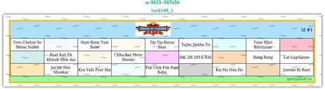 Bollywood Songs 70s 80s 90s 2000s 2010s-18 each PDF Tambola Housie | design