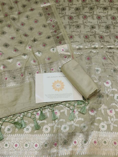 Banarasi mulberry silk suit – Kala Kashi