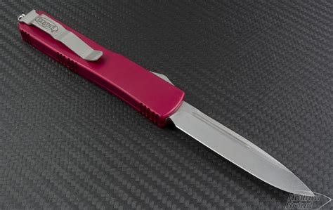 Microtech Knives Red Ultratech S/E Automatic OTF D/A Knife (3.44in ...
