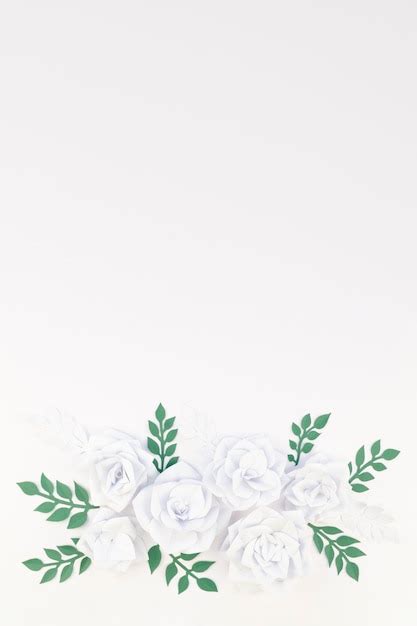 Top view floral frame with copy-space | Free Photo