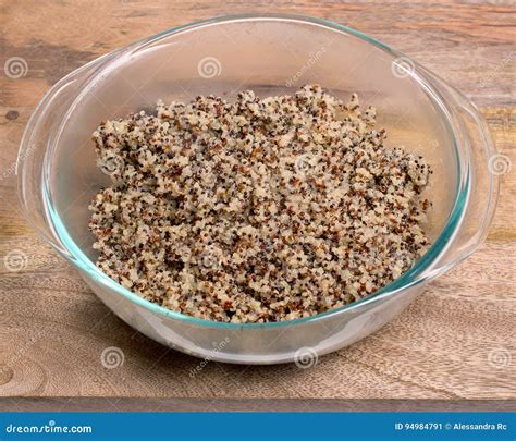 Tri-color quinoa cooked stock image. Image of closeup - 94984791