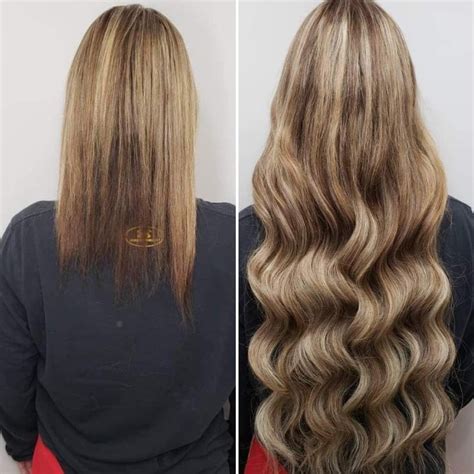 Hair extensions before and after, prima e dopo extensions Capelli