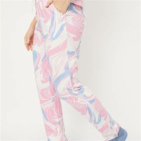 Buy Women Marble Printed Track Pants Online at just Rs. 799.0 ...