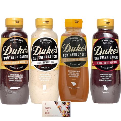 Amazon.com : Duke's Tennessee Smoke & Whiskey BBQ Sauce, Duke's Georgia ...