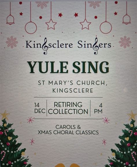 Yule Sing, St Marys Kingsclere Church, Thatcham, 14 December 2025 ...