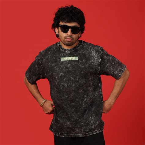 Madhya Pradesh Frame Acid Wash Oversized T-Shirt – KaStore