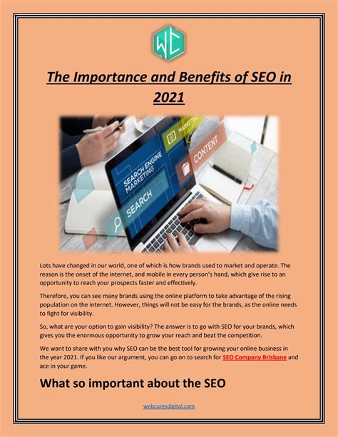 The Importance and Benefits of SEO in 2021 by Web Cures Digital - Issuu