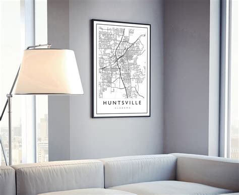 Map Of Downtown Huntsville Al Huntsville, Alabama Street Map