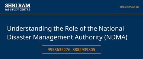 Understanding the Role of the National Disaster Management Authority ...