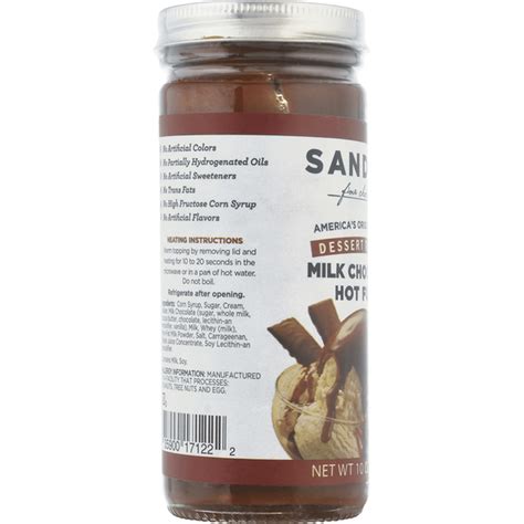 Sanders Dessert Topping, Milk Chocolate Hot Fudge (10 oz) Delivery or ...