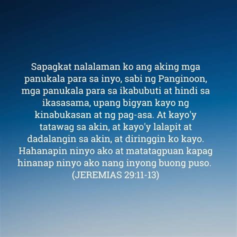 Jeremias 29:11-13 - Jesus is my Lord and Savior