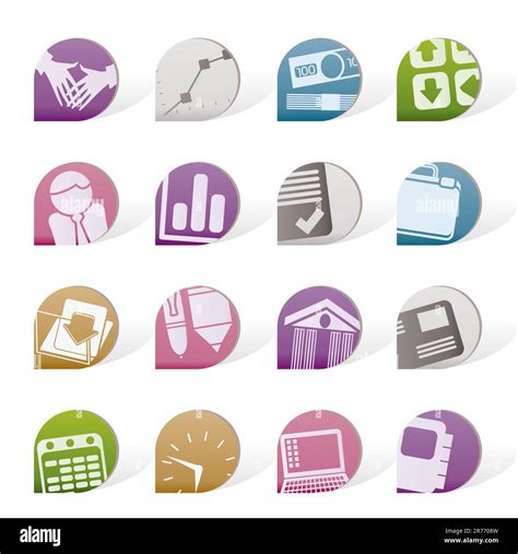 Business office technology illustration Stock Vector Images - Alamy