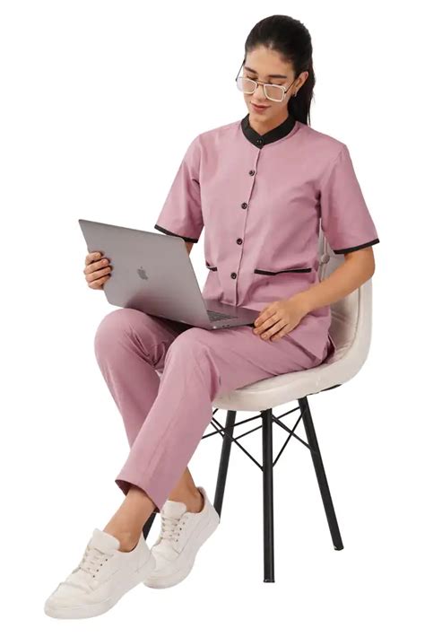 Womens Staff Uniform Velin Mauve | GoldenGown