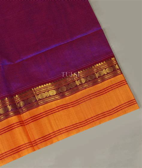 Buy Purple Silk Cotton Saree T496859
