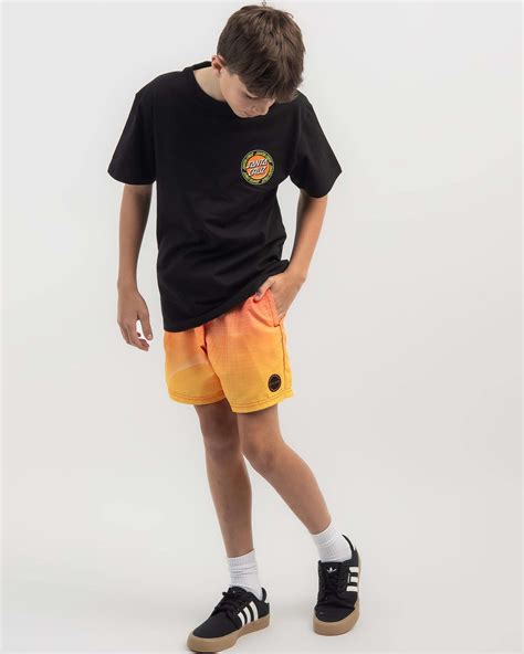 Shop Skylark Boys' Neutral Elastic Waist Shorts In Orange - Fast ...