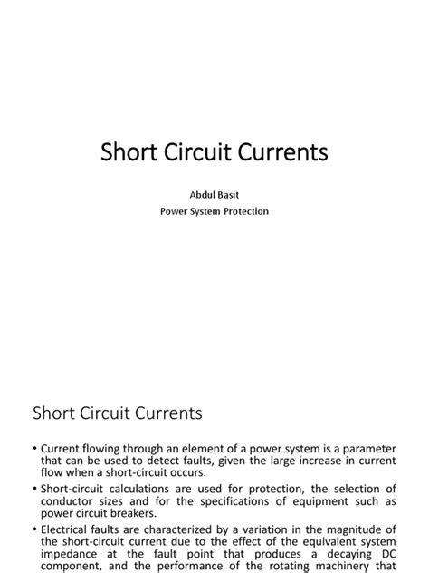 Short Circuit Current 的图像结果