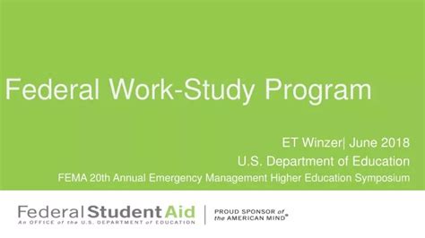 Image result for Federal Work-Study Program Federal Work-Study Eligibility