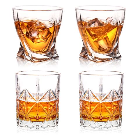 Snapklik.com : Veecom Whiskey Glasses, Crystal Whiskey Glasses Set 4 ...
