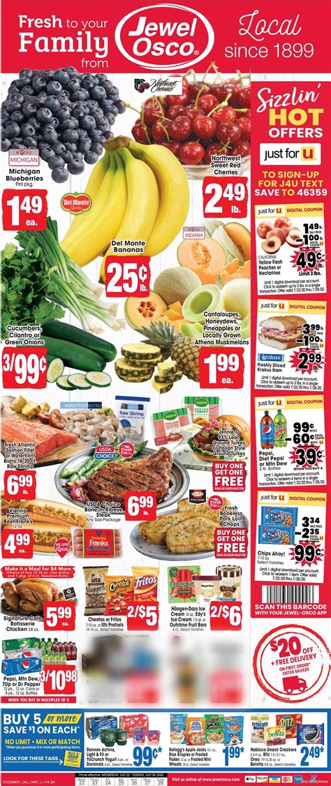 Jewel Osco Ad Circular - 07/22 - 07/28/2020 | Rabato
