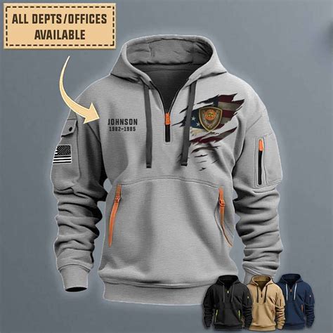 Minnesota Department of Corrections MN_Quarter Zip Hoodie & AOP Polo ...