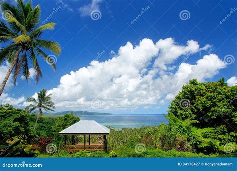 View of Bouma National Heritage Park and Somosomo Strait on Taveuni ...