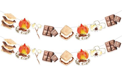 Camp Fire Smores Clip Art