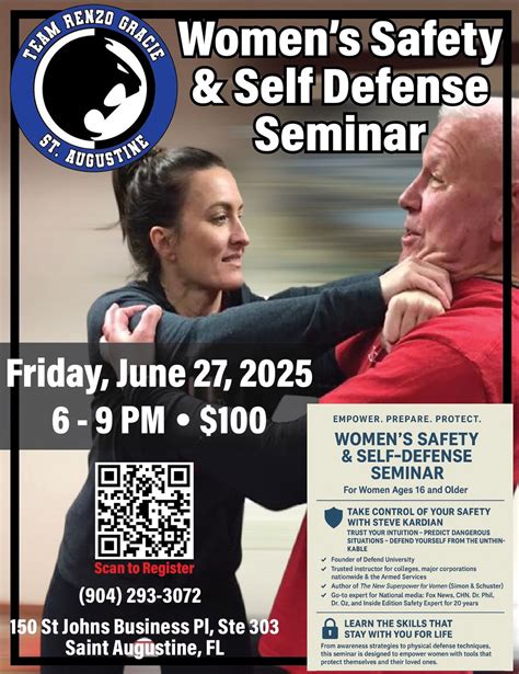 Self Defense Seminar with Steve Kardian, 150 St Johns Business Pl, Ste ...