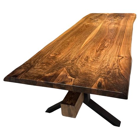 Massive Walnut - Live Edge Wood Table - Kitchen Table - Conference Room ...