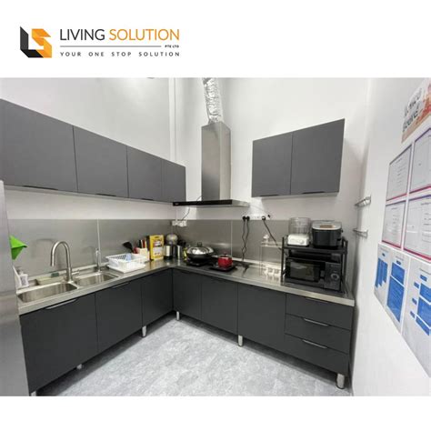 Modern Stainless Steel Kitchen Cabinet | Living Solution Singapore