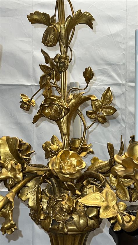 Very fine 19 century French Neoclassical Figurative Bronze Torchiere ...