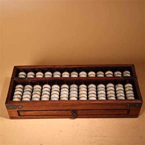 Chinese Handmade Carved Wood Inlaid With Jade Beads Abacus Drawer Box,exquisite Craftsmanship ...