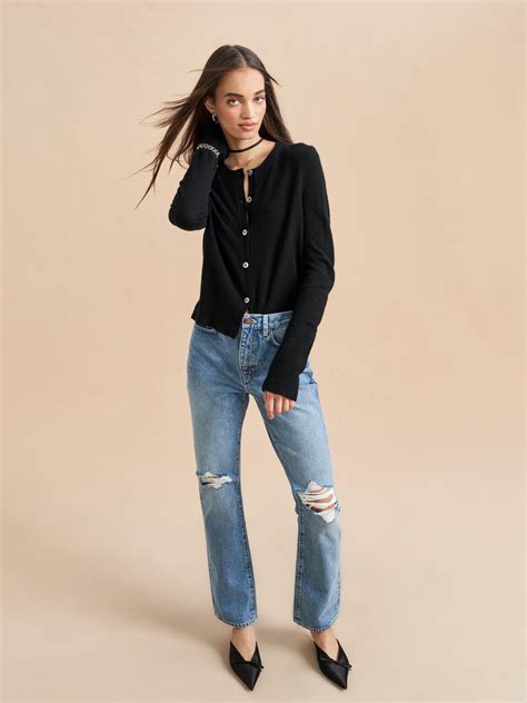 Solid Lean Lines Cardigan | La Ligne NYC