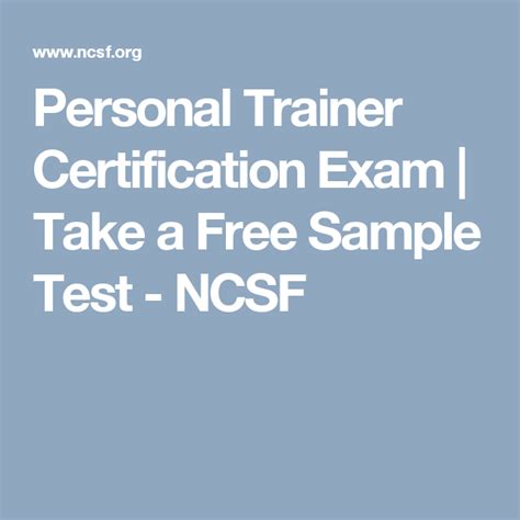 best personal trainer certification