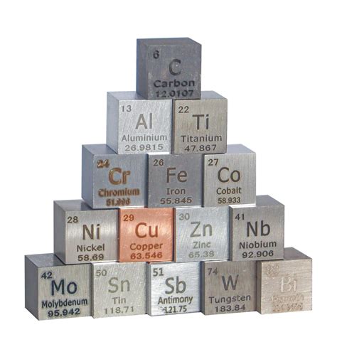 15-Piece Metal Cube Set for Element Collections and Nepal | Ubuy
