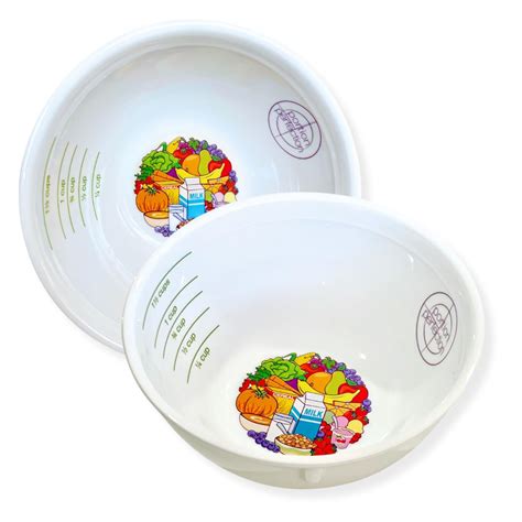 PORTION CONTROL BOWL, PORCELAIN SET OF 2 for Weight Loss, Diabetes and ...
