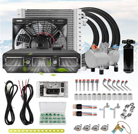 Amazon.com: NEKPOKKA 12V DC air conditioner, car instrument panel A/C ...