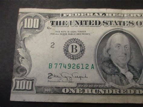 $100 Dollar Bill Error Note 1990 | #4061430433