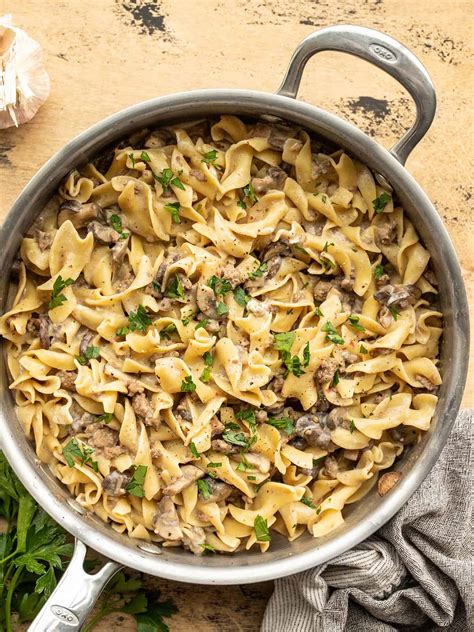 One Pot Beef and Mushroom Stroganoff - Budget Bytes